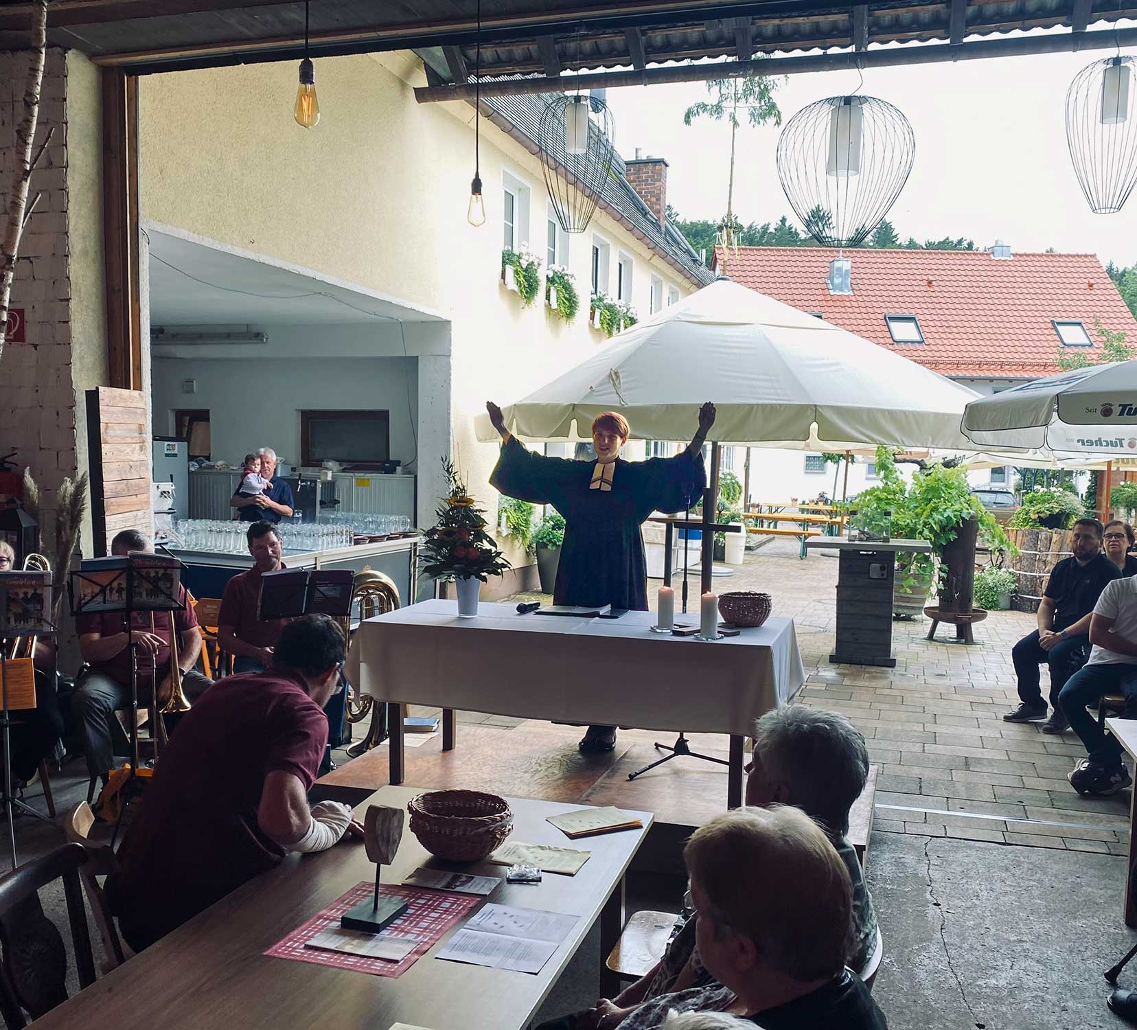 Rudelsdorfer  Scheunen Gottesdienst