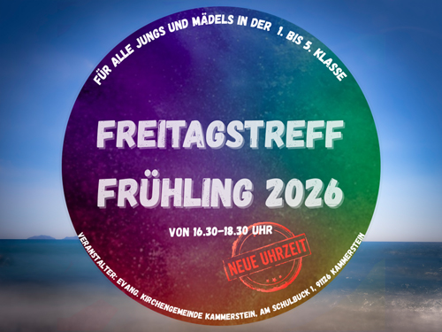Das neue Frühjahrsprogramm für den Freitagstreff
